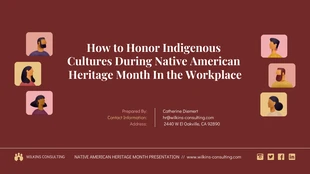 Free  Template: Modelo de PowerPoint de nativos americanos