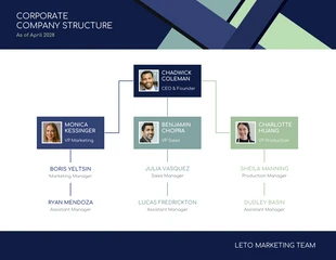 business  Template: Corporate Structure Chart