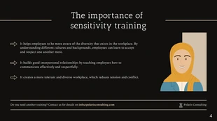 Black Modern Sensitivity Training Presentation Template - Seite 4