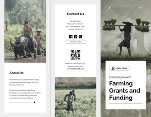 business  Template: Farming Grants and Funding Brochure