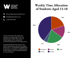 business accessible Template: Customizable Time Management Pie Chart