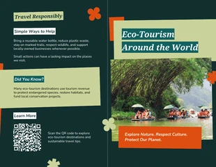 Free Template: Brochure di viaggio per progetti scolastici
