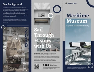 premium  Template: Maritime Museum Brochure