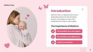 Pink Soft Minimalist Mother's Day Presentation - صفحة 2