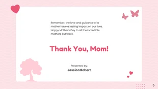 Pink Soft Minimalist Mother's Day Presentation - صفحة 5
