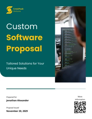 Free  Template: Custom Software Proposal
