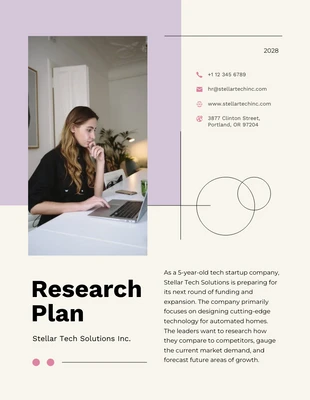 Free  Template: Pink Sands Research Plan