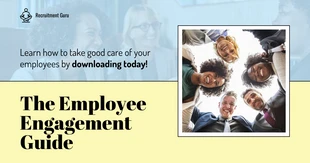 business  Template: Playful Employee Engagement Company LinkedIn Social Media Post