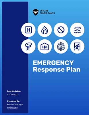 Free  Template: Plano de resposta a emergências