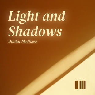Free  Template: Orangefarbenes Simple Shadow R&B-Albumcover