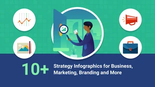 business  Template: Estratégia Infográficos Cabeçalho do blog