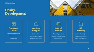 Dark Blue Yellow Orange Architecture Presentation - Página 4