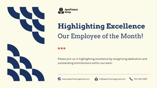 Free  Template: Highlighting Excellence: Employee of the Month Company Presentation