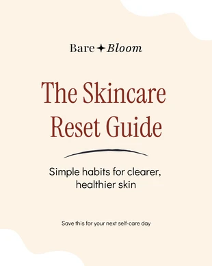 Free  Template: Modello carosello Instagram per la cura della pelle