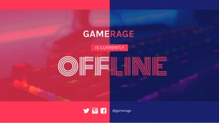 business  Template: Banner Twitch offline a contrasto