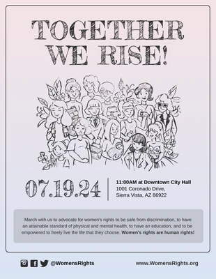 Womens Rights March Poster