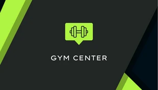 Black and Green Neon Gym Trainer Business Card - Seite 2