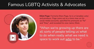 premium  Template: Citazione attivista LGBTQ Messaggio su Facebook