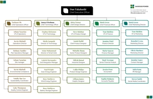 premium  Template: Diagrama de la estructura organizativa del lugar de trabajo