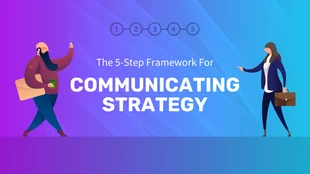 Free  Template: Stratégie de communication En-tête de blog