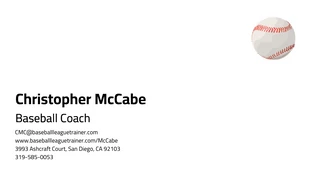 Free  Template: Cartão de visita de treinador de beisebol infantil vermelho