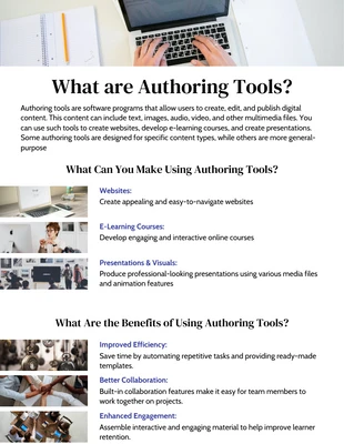 premium  Template: Elearning Authoring Tool Infographic Template