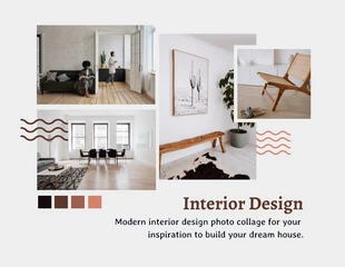 Free  Template: Design de interiores simples bege