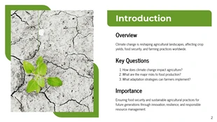 Impact of Climate Change on Agriculture Research Presentation - Pagina 2