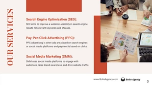 White And Orange Minimalist Digital Marketing Professional Presentation - Seite 3