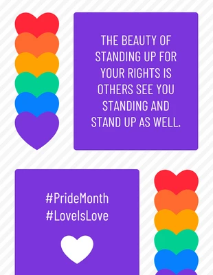Free  Template: Pride Month Quote Pinterest Post