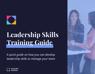 premium  Template: Guida alla formazione delle competenze di leadership eBook