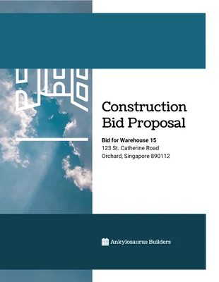 premium  Template: Construction Bid Proposal Template
