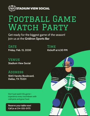 premium Template: American Football Flyer Template