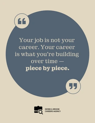 Free  Template: Karriere-Motivationszitat Poster
