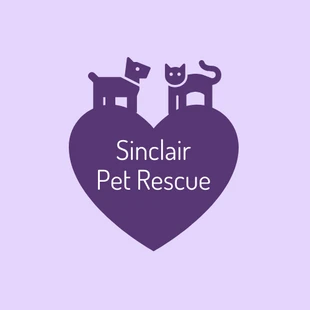 Free  Template: Logo aziendale per il salvataggio degli animali domestici