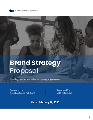 premium  Template: Brand Strategy Proposal