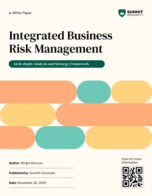 premium  Template: Business Risk Management White Paper Template