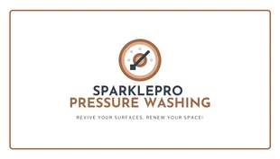Free  Template: White Minimalist Pressure Washing Business Card