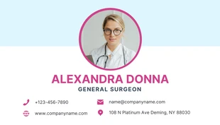 Light Grey And Light Blue Professional Medical Business Card - page 2