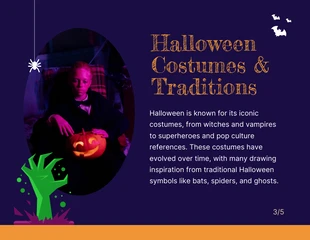 Dark Purple and Orange Halloween Celebration Presentation - Página 3