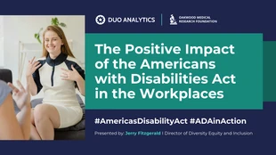 business and accessible Template: Presentación de la empresa sobre la Ley de Estadounidenses con Discapacidades