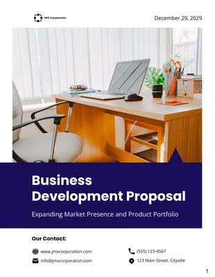 business  Template: مقترحات تطوير الأعمال