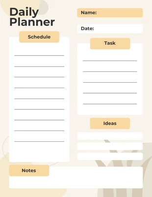 Nude Colour Aesthetic Planner