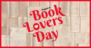 Free  Template: Publicación en Facebook del Día de los Enamorados de los Libros