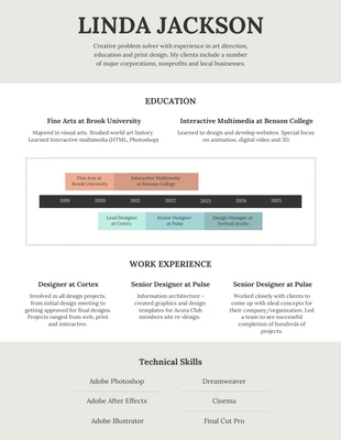 business  Template: Gray Simple Resume
