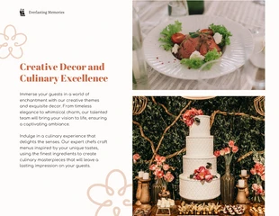 Cream Green and Brown Wedding Presentation - صفحة 4