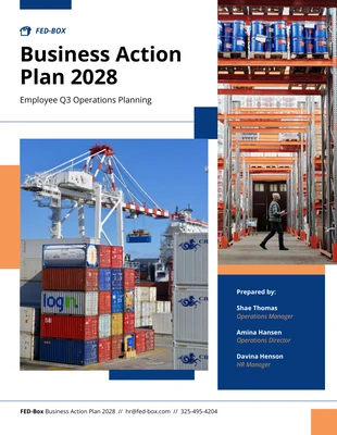 business  Template: Business Action Plan Vorlage