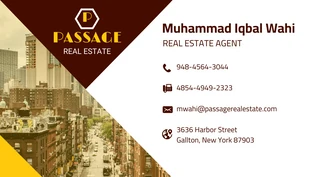 business  Template: Geometric Real Estate Business Card