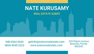 Silhouette Real Estate Business Card