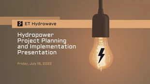 Free  Template: Beige Hydropower Project Presentation